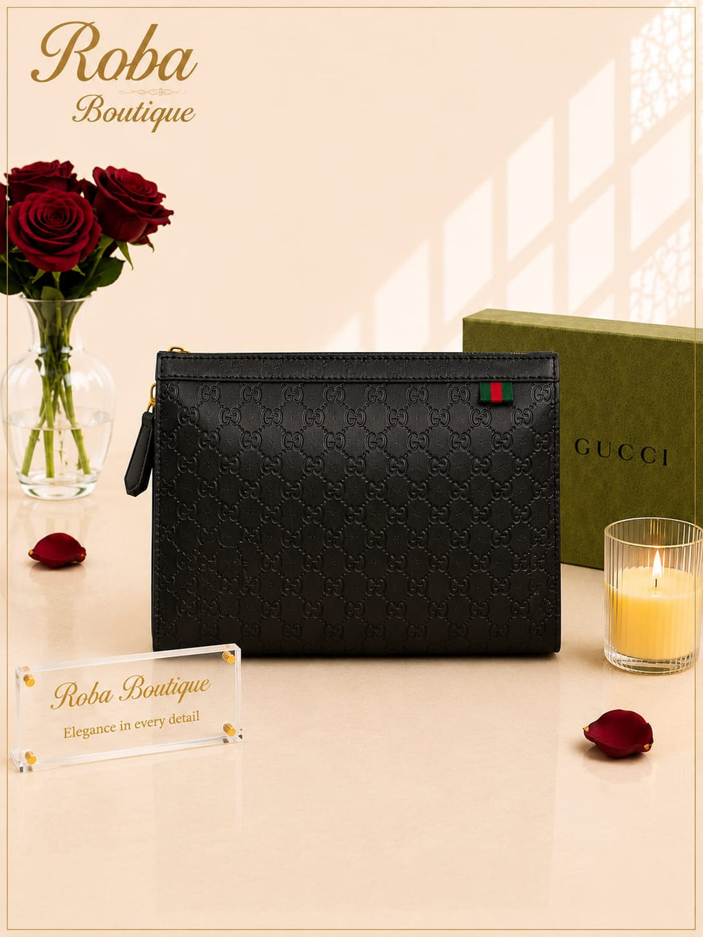 GG Embossed Pouch