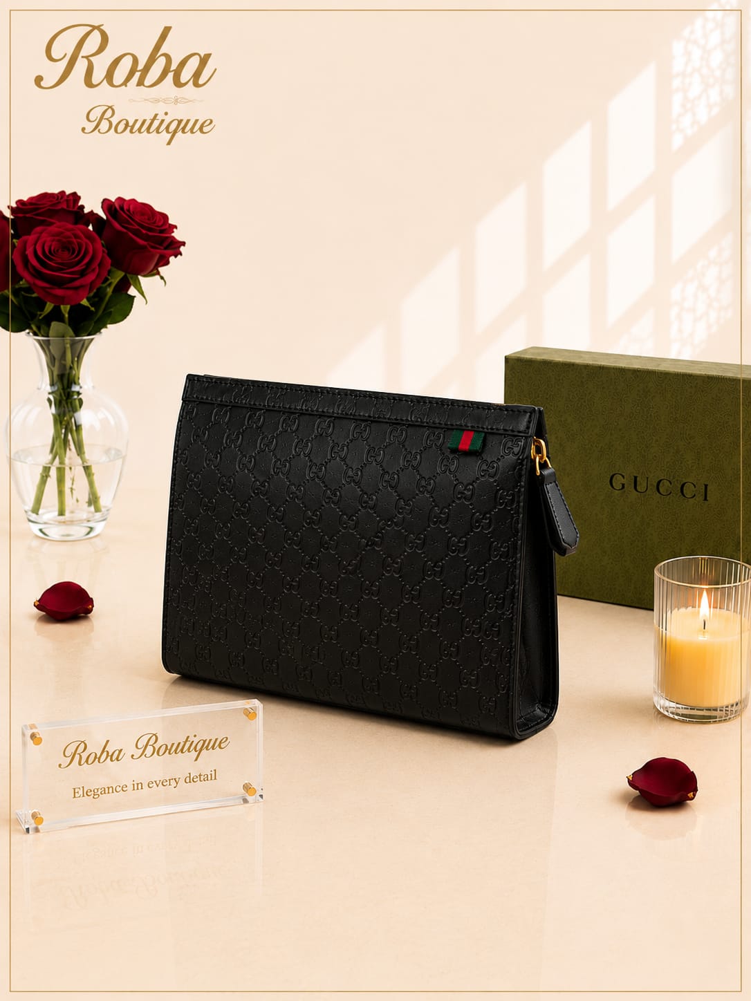 GG Embossed Pouch