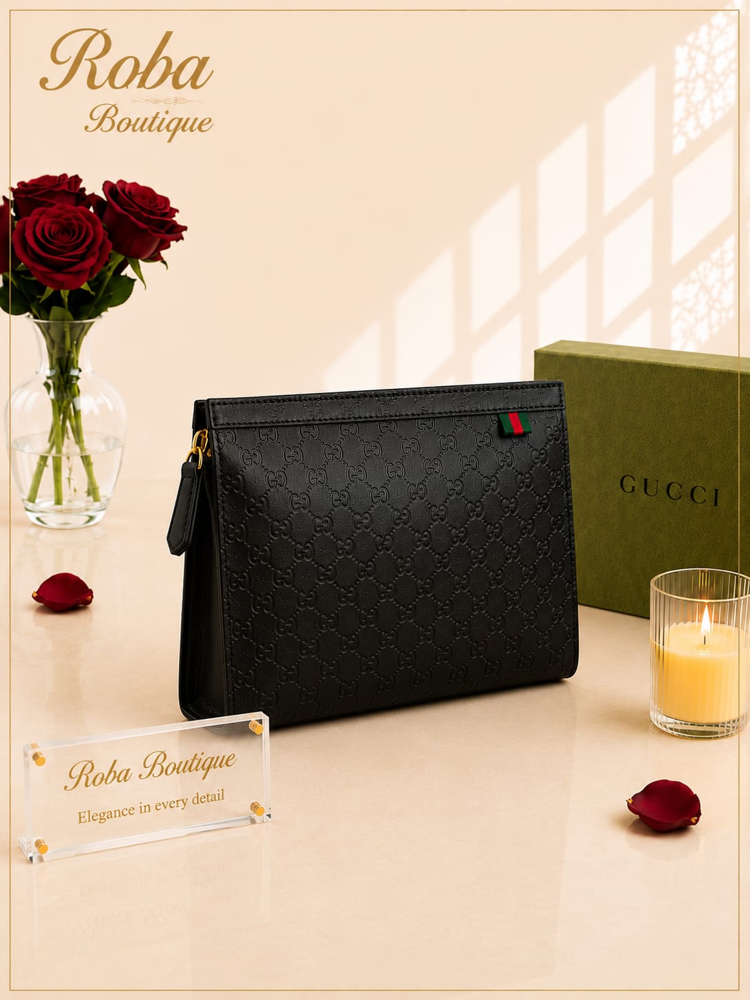 GG Embossed Pouch