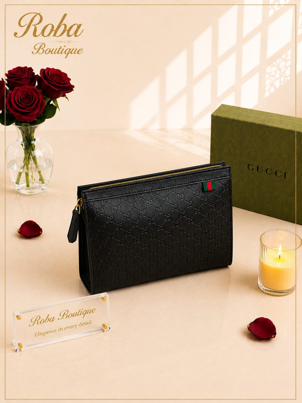 GG Embossed Pouch