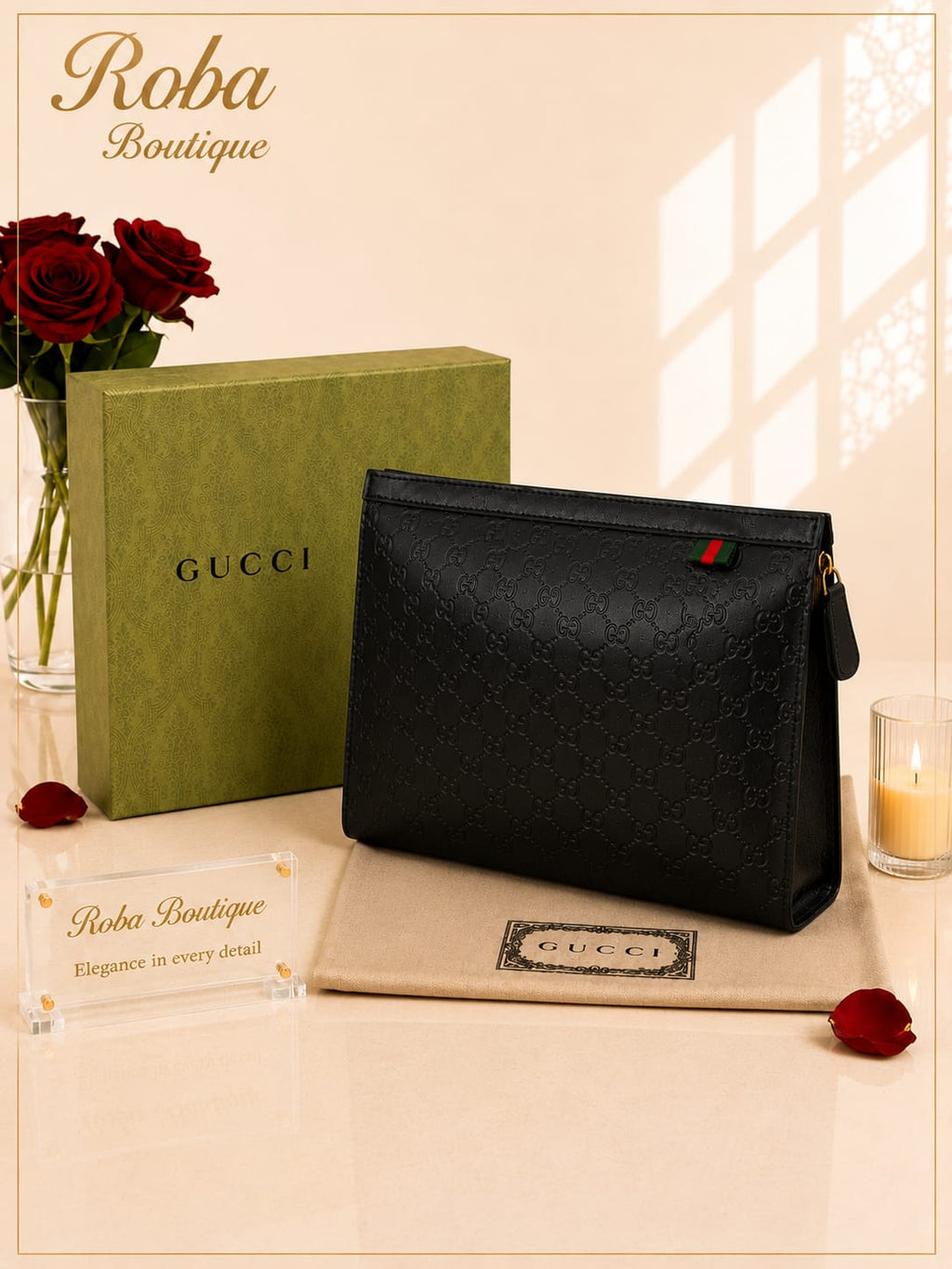 GG Embossed Pouch