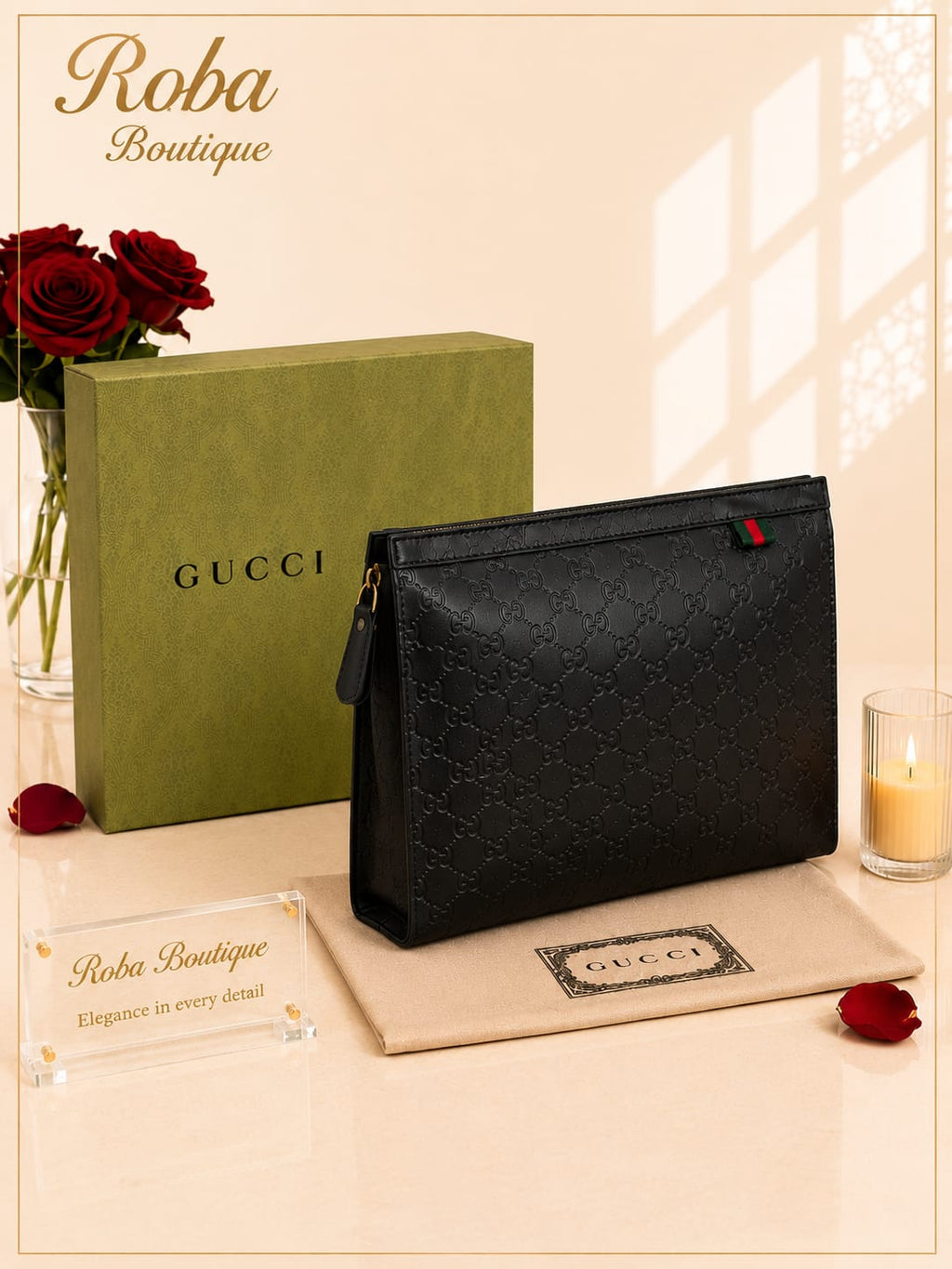 GG Embossed Pouch