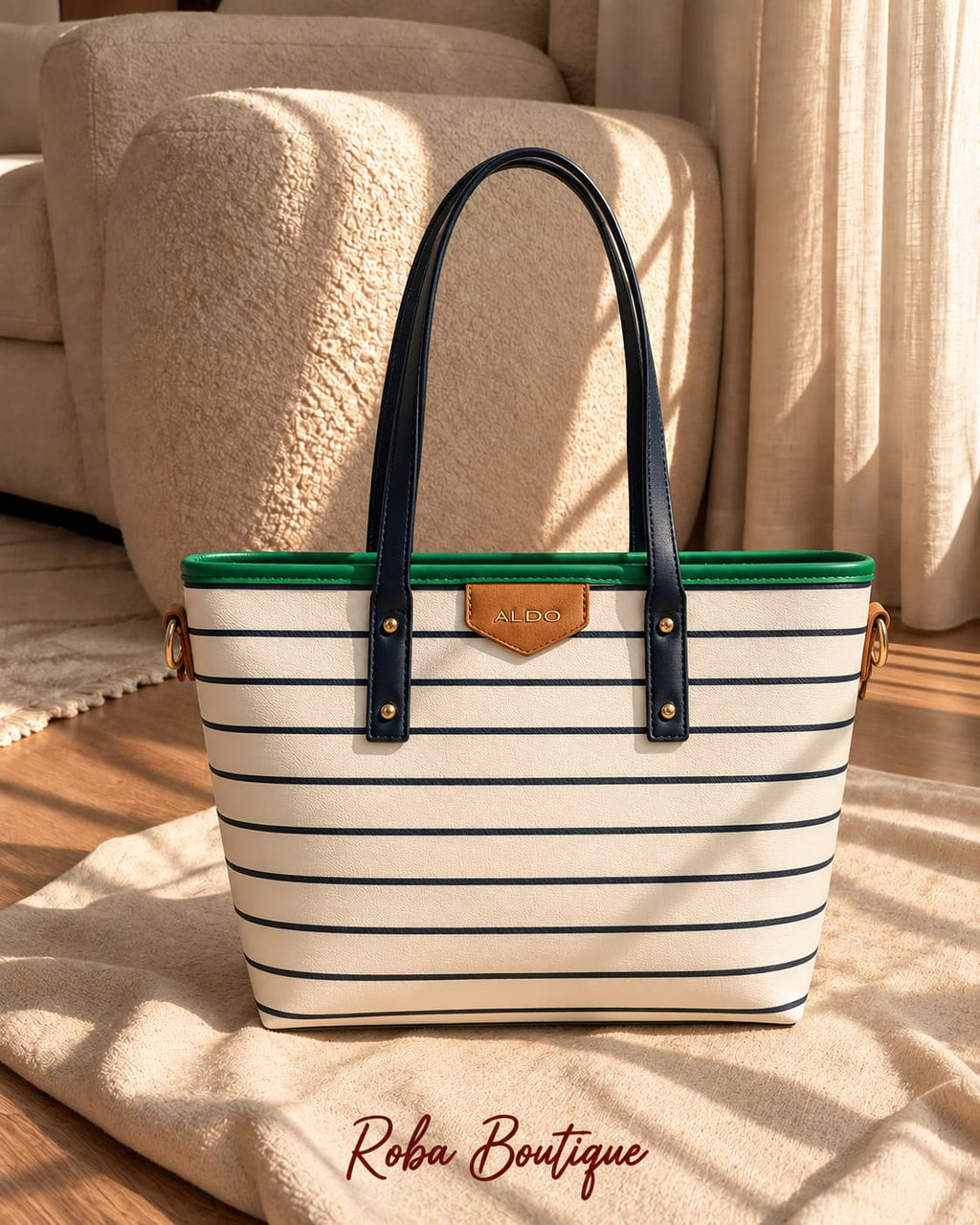 Aldo Striped Tote Bag