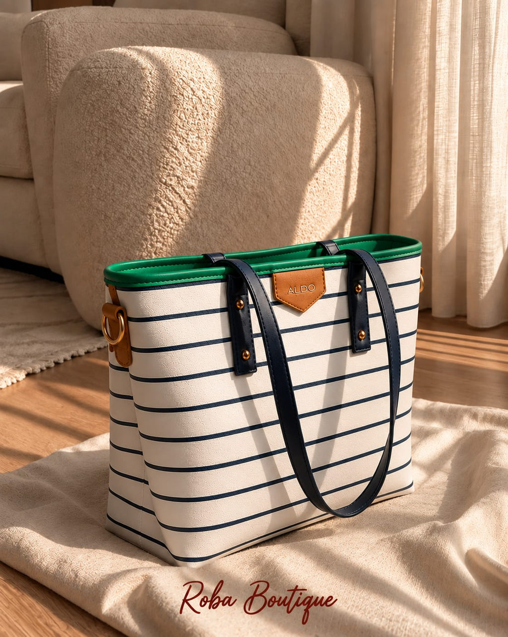 Aldo Striped Tote Bag