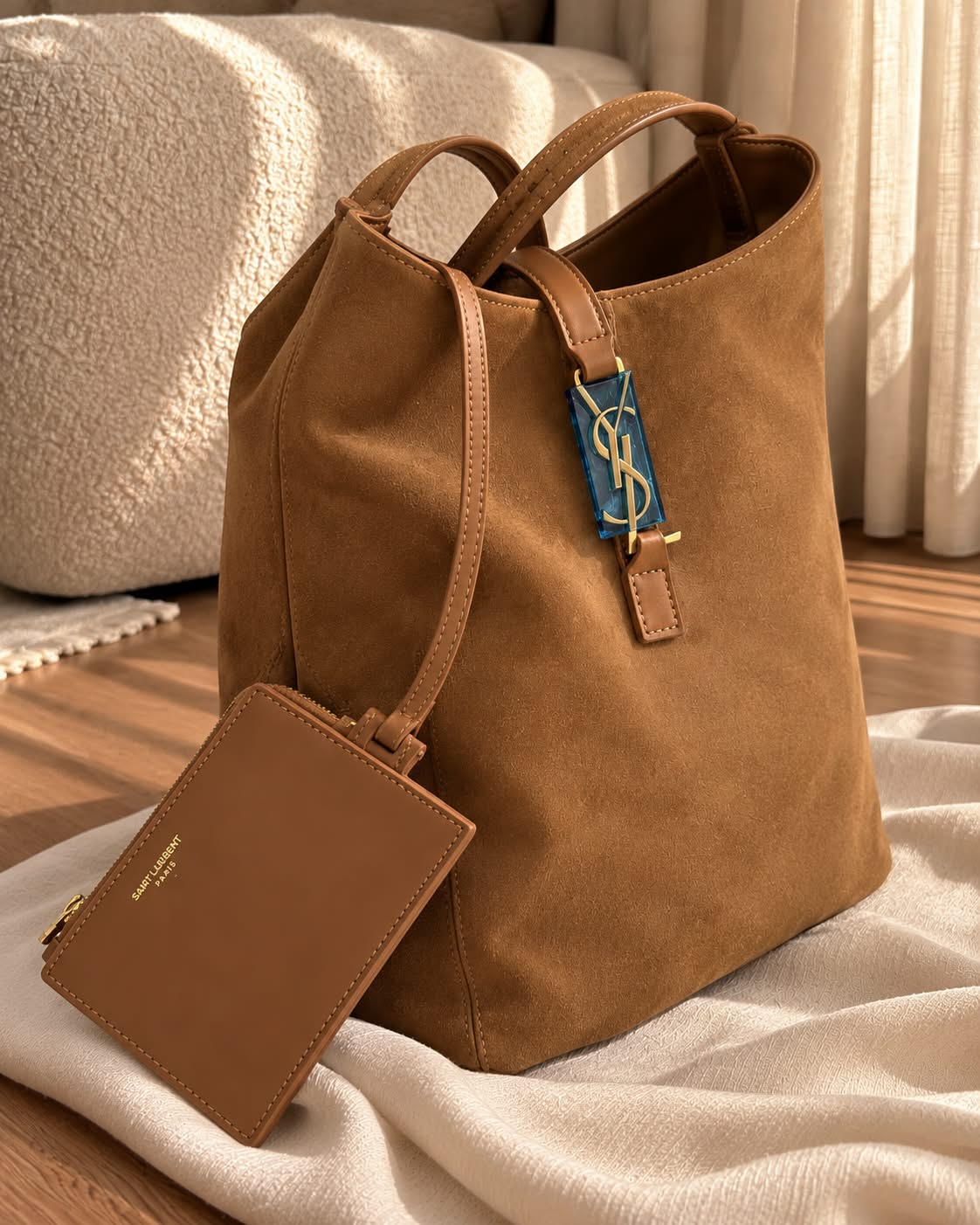 YSL Suede Hobo