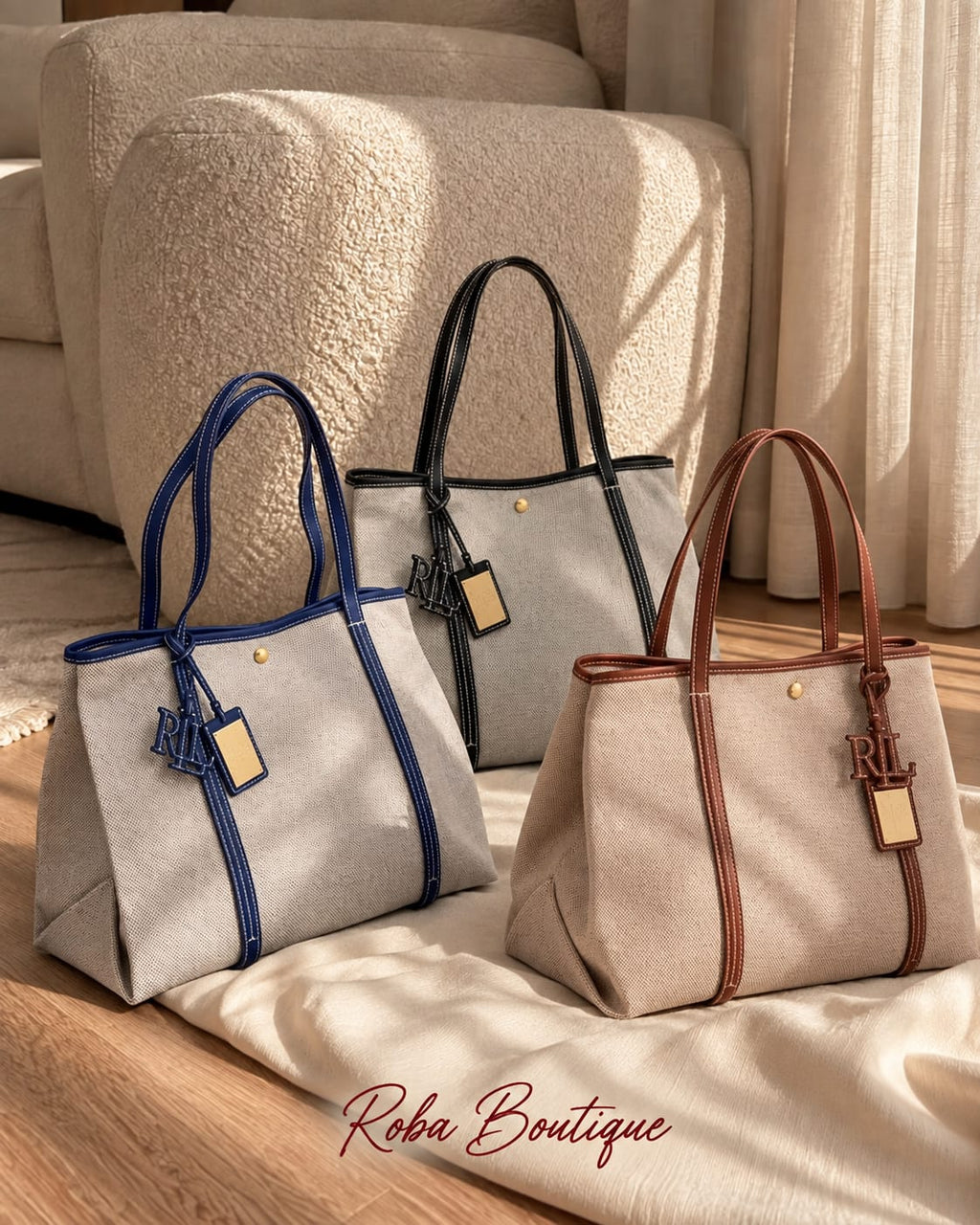 RALPH LAUREN Canvas Tote