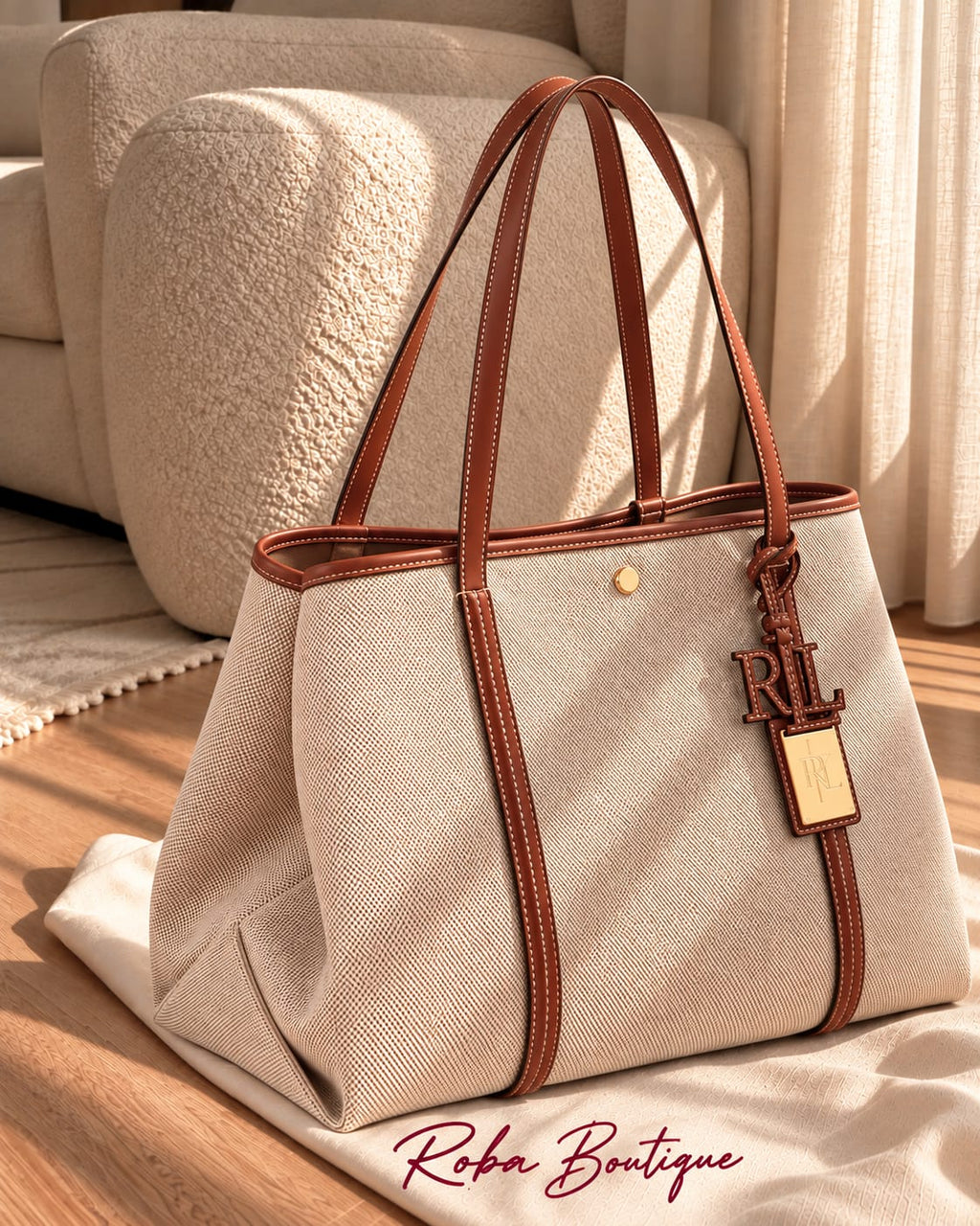 RALPH LAUREN Canvas Tote