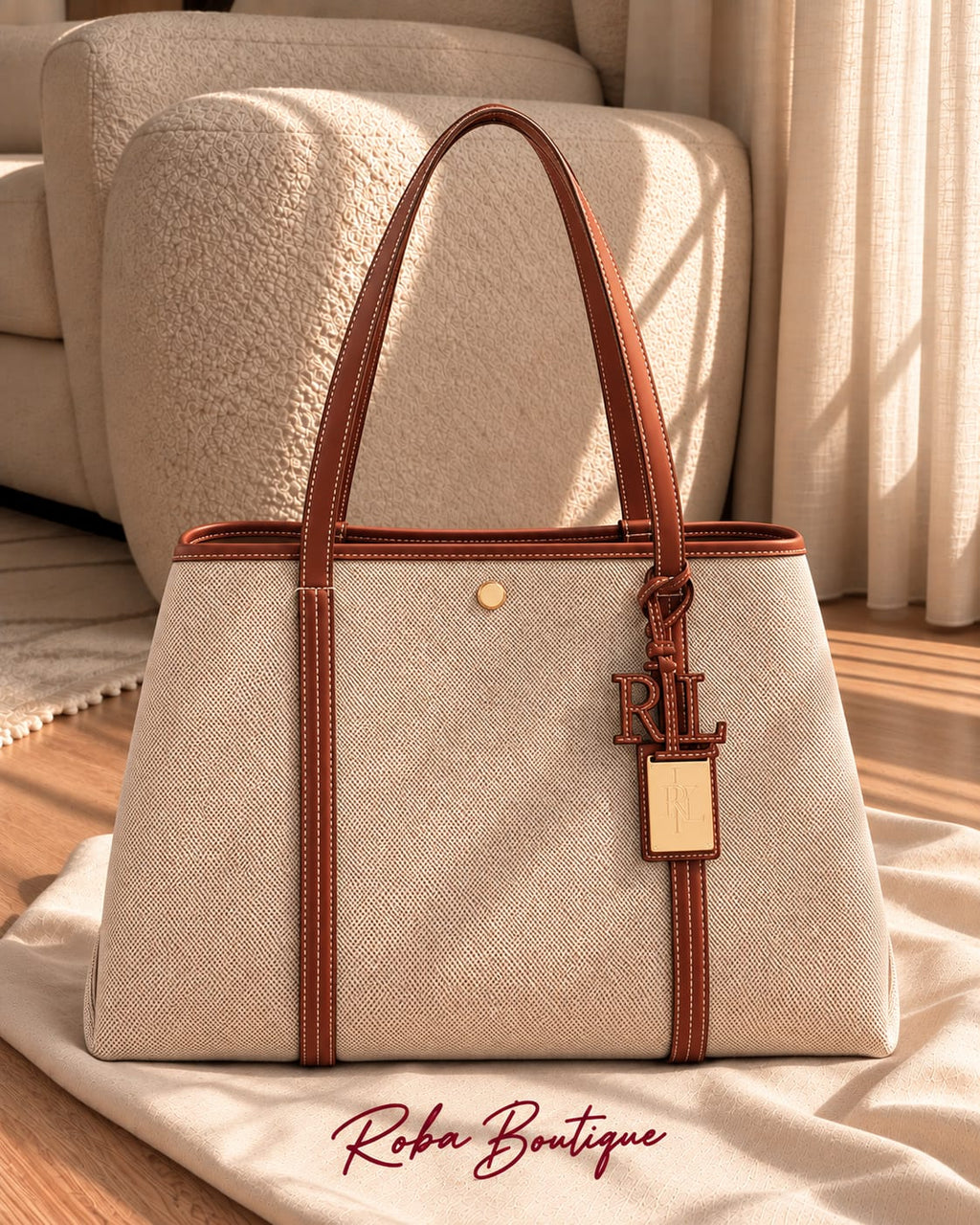 RALPH LAUREN Canvas Tote
