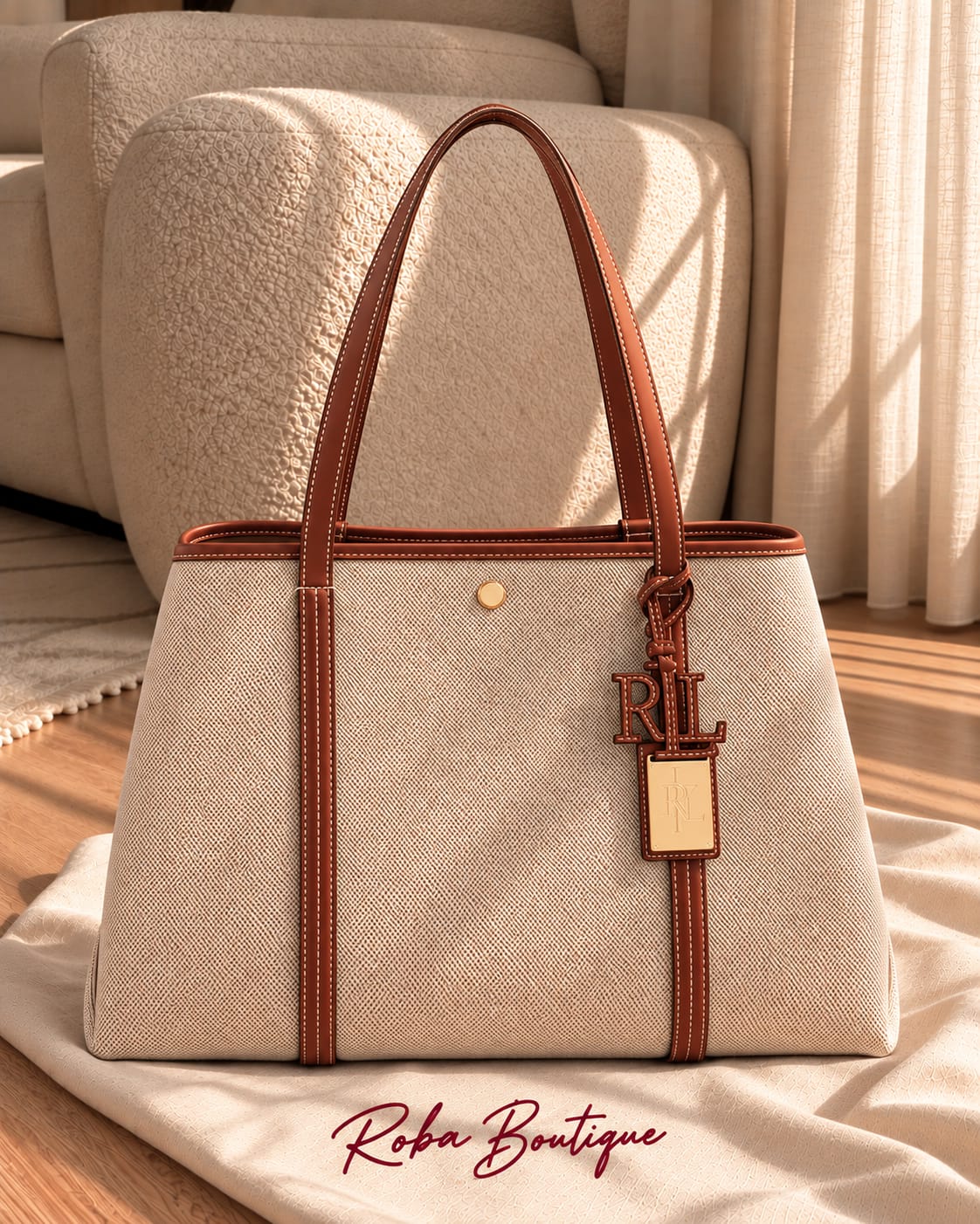 RALPH LAUREN Canvas Tote