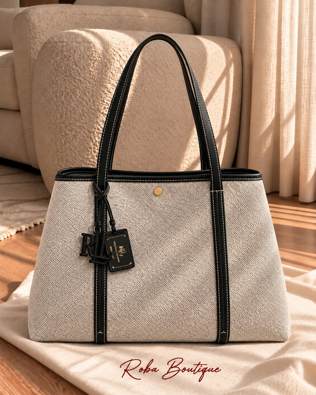 RALPH LAUREN Canvas Tote