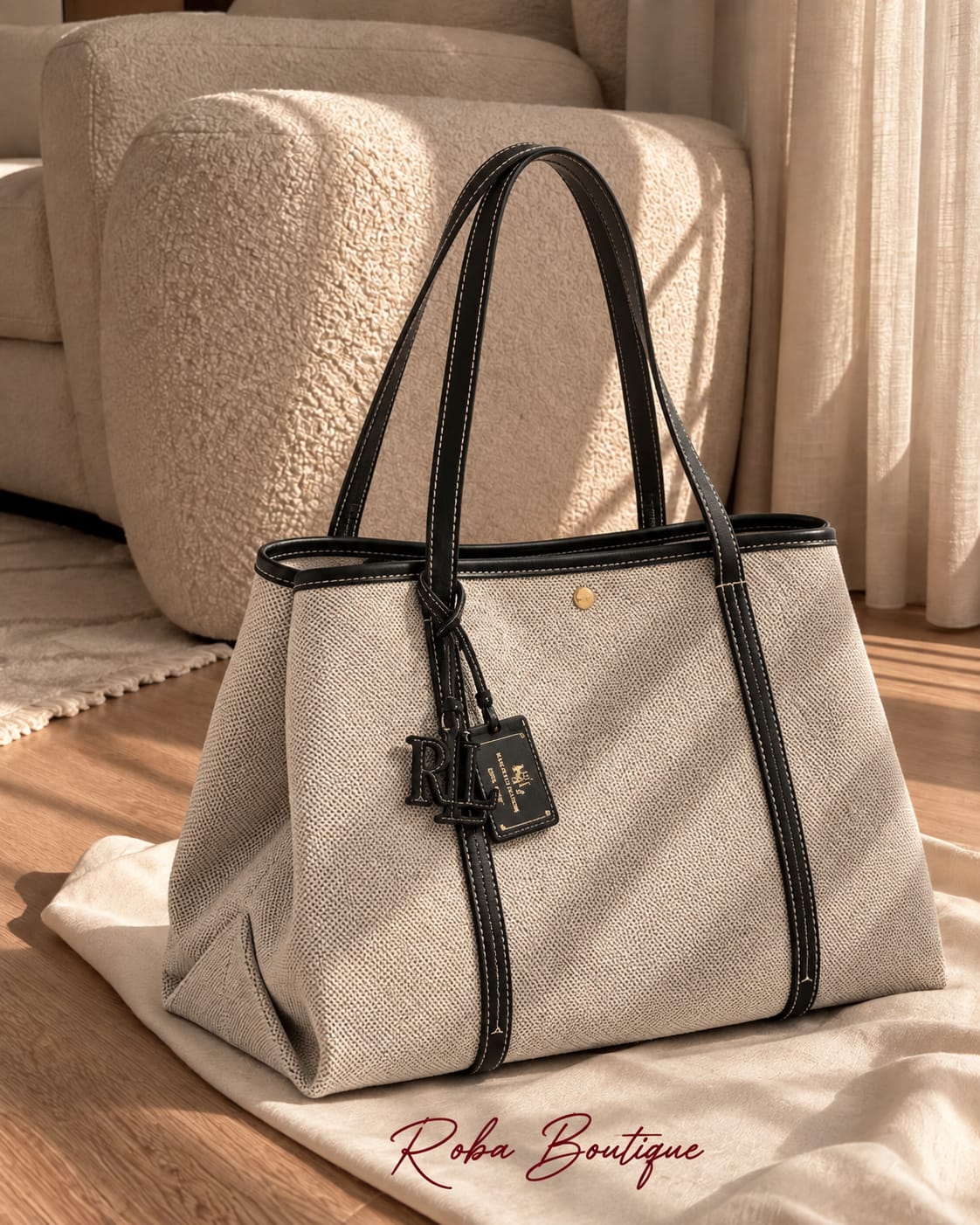 RALPH LAUREN Canvas Tote