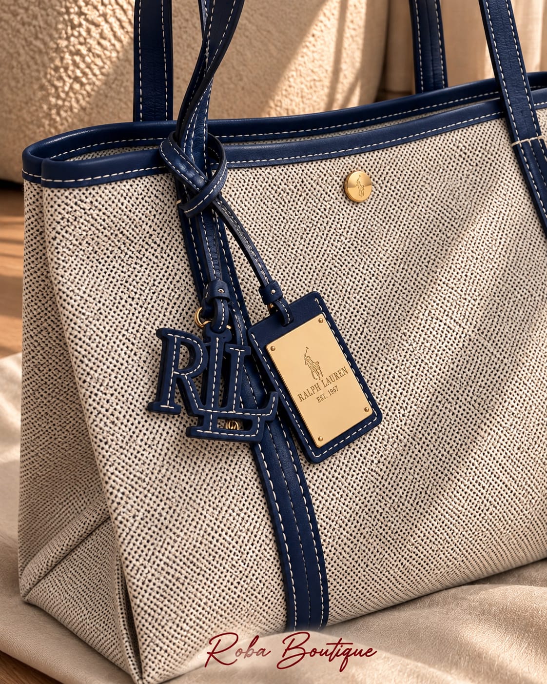 RALPH LAUREN Canvas Tote