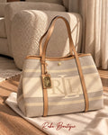 RALPH LAUREN Striped Tote Bag